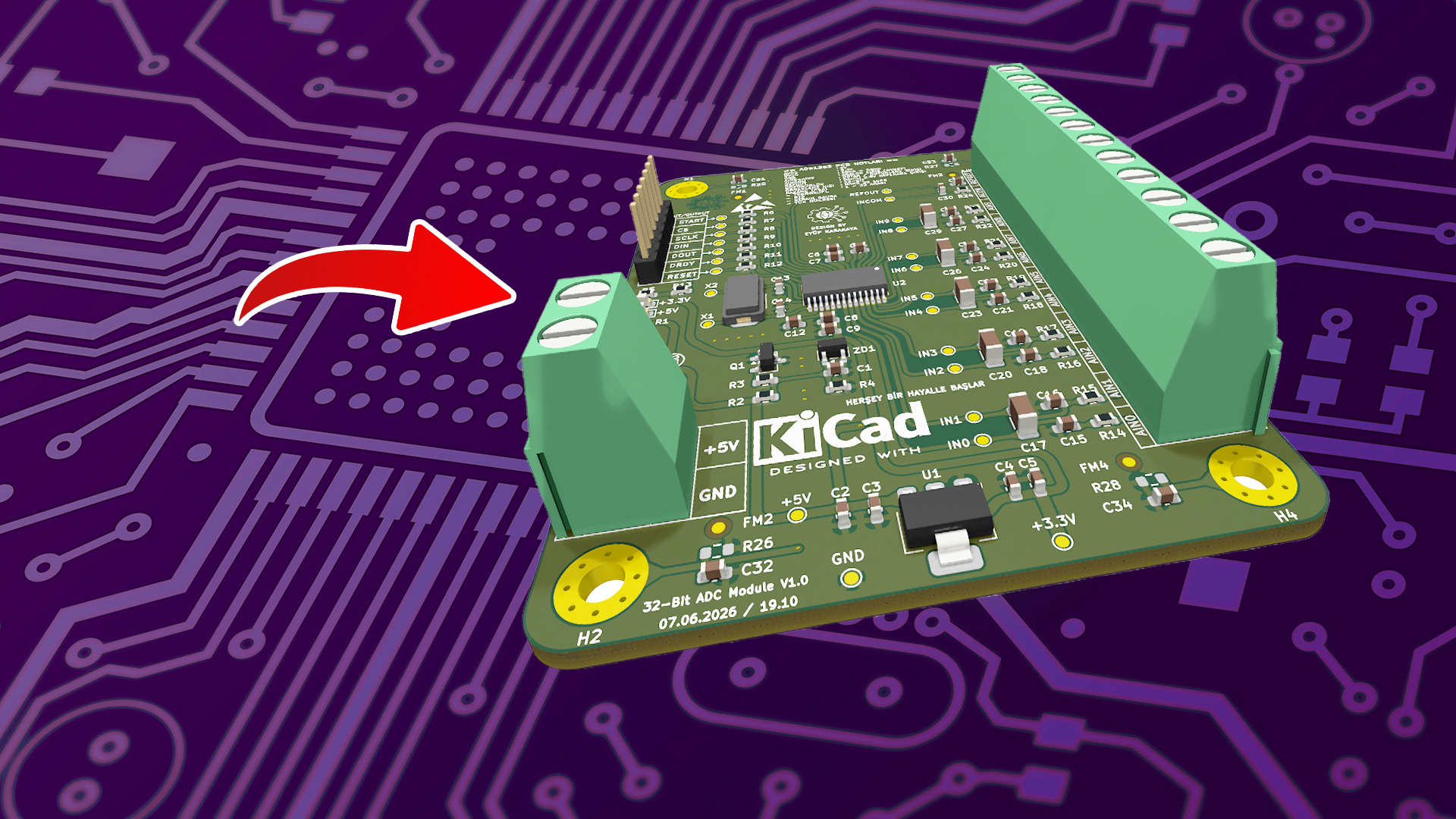 10 Kanallı 32-Bit ADC Mod&uuml;l&uuml; Kursu